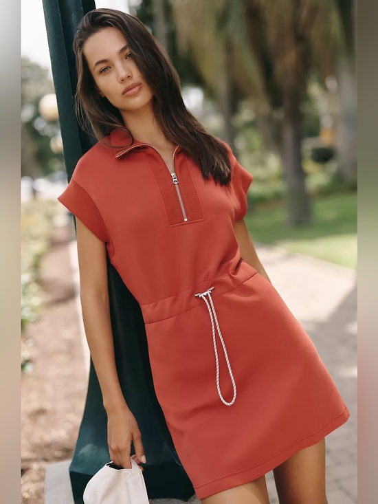 Varley Dresses & Skirts - NWT Varley Avaya Half-Zip Mini Dress
